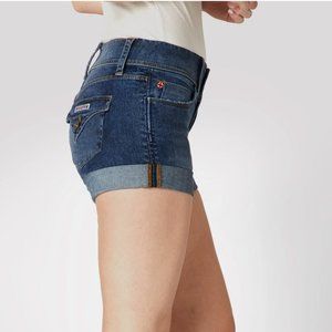 Hudson Dark Wash Hampton Flap Pocket Shorts 26"